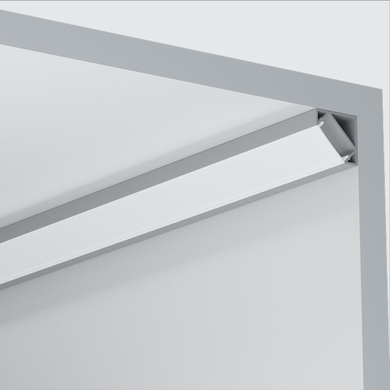 Corner Series LED Aluminum Profile For 20mm Double Row LED Strip Lighting
